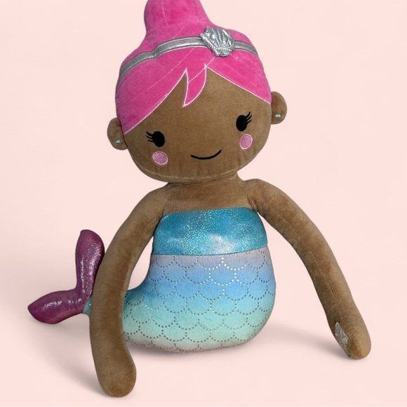 Pink and Blue Mermaid Plush Toy - Picture 1 of 3